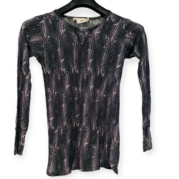 Isabel Marant for H&M Feather Print Linen Top Size 2 - Picture 3 of 8